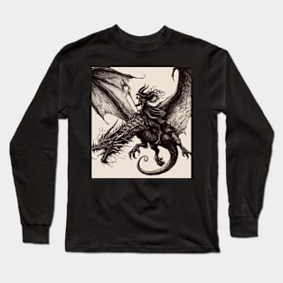 The witch and dragon Long Sleeve T-Shirt